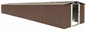 vidaXL Αποθήκη Κήπου Καφέ 257 x 990 x 181 εκ. από Γαλβανισμένο Ατσάλι