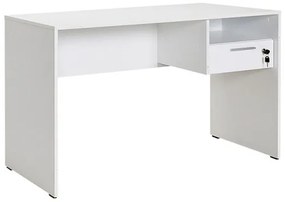 Γραφείο εργασίας Concept Megapap από μελαμίνη σε λευκό 120x60x75εκ. GP009-0010-GP009-0010-Λευκό GP009-0010