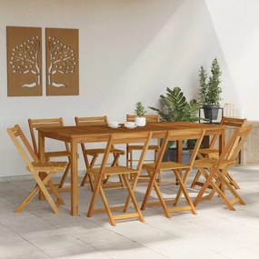 vidaXL Καρέκλες εξωτερικής βεράντας 8 pcs Φυσικό 40 x 53 x 80 εκ