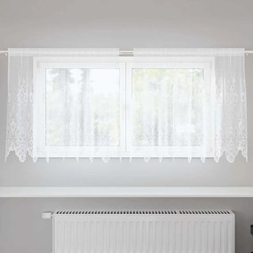vidaXL Κουρτίνα Δαντέλας Λευκό 200 x 120 εκατοστά Πολυεστέρας