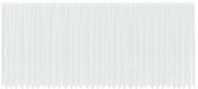 vidaXL Κουρτίνες με κουρτίνες Floral Λευκό 900 x 240 εκ. Πολυεστέρας