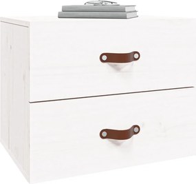 vidaXL Κομοδίνο Επιτοίχιο Λευκό 50 x 36 x 40 εκ.