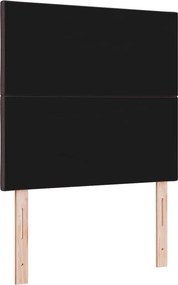 vidaXL Κεφαλάρι Σκούρο Καφέ 90 cm ύφασμα