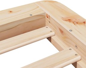 vidaXL Σκελετός Κρεβατιού Χωρίς Στρώμα 100x200 εκ. Μασίφ Πεύκο