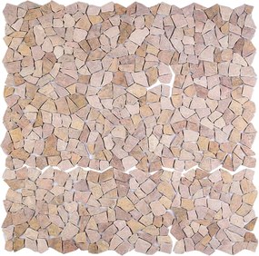 vidaXL Πλακίδια Μωσαϊκού Κόκκινο 30 x 30 cm Μάρμαρο