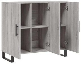 vidaXL Ντουλάπι Γκρι Sonoma 90 x 34 x 80 εκ. από Επεξεργασμένο Ξύλο