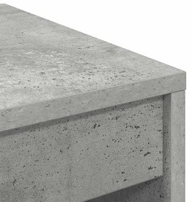 vidaXL Γραφείο Γκρι σκυροδέματος 60 x 40 x 76 εκ. Επεξεργασμένο ξύλο