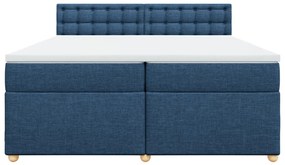 ΚΡΕΒΑΤΙ BOXSPRING ΜΕ ΣΤΡΩΜΑ ΜΠΛΕ 200X200 ΕΚ. ΥΦΑΣΜΑΤΙΝΟ 3289107