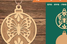 Σετ των 3 Intra απο ξύλο plywood 3mm-4mm πάχος Στολίδι κοπής με λέιζερ πεταλούδας 2 Δίασταση 8x8 cm INTRAFABR-109982125