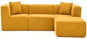 Καναπές Γωνιακός Raks 825BLC5266 245x165x70cm Orange