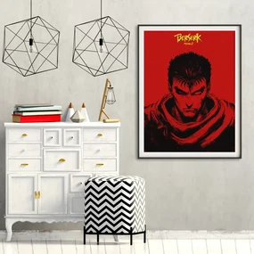 Πόστερ &amp; Κάδρο BESERK AN084 40x50cm Μαύρο Ξύλινο Κάδρο (με πόστερ)