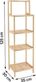 Ραφιέρα Δαπέδου 5 Θέσεων (35x30x125) T-D Bamboo 98228195