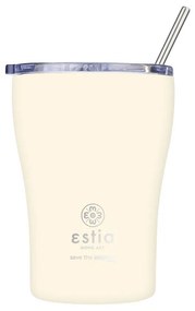 Estia 01-23027 Save Aegean Ποτήρι Θερμός Ανοξείδωτο BPA Free 350ml, Lily White