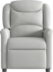 vidaXL καρέκλα ανάκλισης μασάζ Cloud Grey Fabric