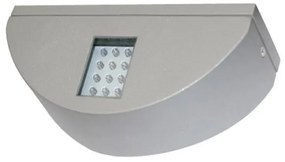 Απλίκα Φωτιστικό Τοίχου LED 3.3W Ημικύκλιο Διπλής Κατεύθυνσης ΙΡ54 Μπλε Φως 22x9 Lumen-9-7005664-Γκρι 9-7005664