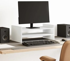 vidaXL Βάση Οθόνης Λευκή 50x27x20 εκ. από Επεξ. Ξύλο