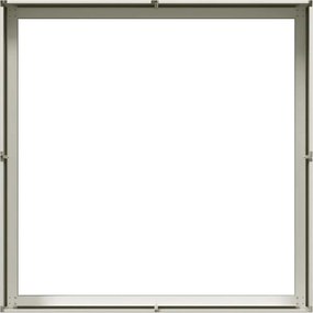 vidaXL Ζαρντινιέρα Λευκή 100x100x30 εκ. από Χάλυβα