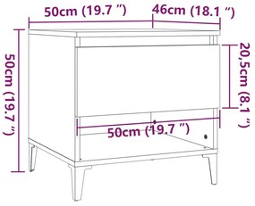 ΤΡΑΠΕΖΑΚΙΑ ΣΑΛΟΝΙΟΥ 2 ΤΕΜ. ΚΑΠΝΙΣΤΗ ΔΡΥΣ 50X46X50 ΕΚ ΕΠΕΞ. ΞΥΛΟ 819559