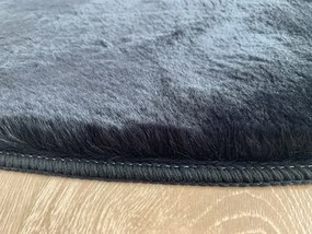 Χαλί Ροτόντα Φ160 Γουνάκι Felicity Black