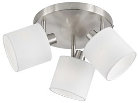 Φωτιστικό Οροφής - Σποτ Tommy R80333901 3xE14 28W Φ25x19cm Nickel Mat RL Lighting Metal, Fabric