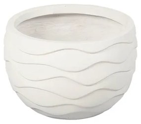 ΚΑΣΠΩ FIBER CLAY ΕΚΡΟΥ ΚΥΜΜΑΤΑ-ΓΑΒΑΘΑ ΜΕΓΑΛΟ Φ54x36cm - 06-00-21234-L