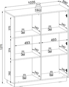 Μπουφές Imperial long-Mauro - 103.50Χ39.00Χ127.00cm
