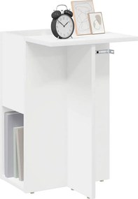vidaXL End Table Λευκό 35 x 40 x 55 εκ. Επεξεργασμένο ξύλο