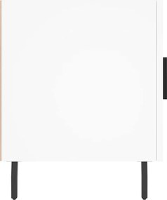 vidaXL Κομοδίνο Λευκό 40 x 40 x 50 εκ. από Επεξεργασμένο Ξύλο