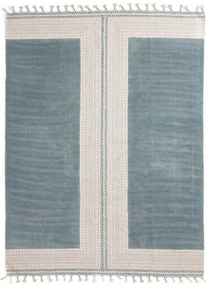 Χαλί Lotus Cotton Kilim 037 Blue-Ivory Royal Carpet 070x140cm