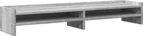 vidaXL Βάση Οθόνης Γκρι Sonoma 100x24x16 εκ. από Επεξεργασμένο Ξύλο