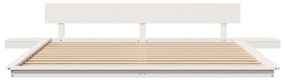 vidaXL Σκελετός Κρεβατιού Λευκό 180 x 200 cm ξύλο