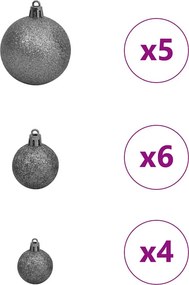 vidaXL Τεχνητό Χριστουγεννιάτικο Δέντρο με 150 LED Πράσινο 120 cm