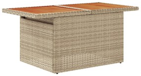 vidaXL Σετ Καναπέ Κήπου 8 pcs Μπεζ 287.5 x 122.5 x 85 εκ. Πολυ ράταν