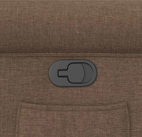 vidaXL Πολυθρόνα Ανακλινόμενη Καφέ Υφασμάτινη