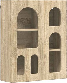 vidaXL Κρεμαστό ντουλάπι με ράφι Δρύς Sonoma 59 x 20 x 71.5 εκ