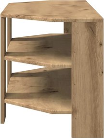 vidaXL ΓωνιακήΒάσηΤηλεόρασης 102x40,5x45εκ Artisan Oak