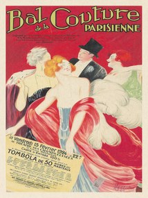 Εκτύπωση έργου τέχνης Bal de la Couture Parisienne (Vintage Fashion Ad) - Leonetto Cappiello, (30 x 40 cm)