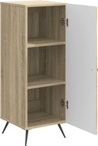 vidaXL Πλαϊνό γραφείο Sonoma Δρυς 33 x 34,5 x 90 εκ Επεξεργασμένο Ξύλο