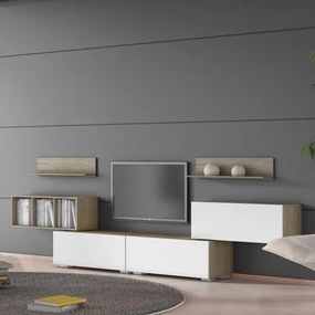 Intrahome Σύνθεση σαλονιού "SMART 6C" σε χρώμα σταχτί-λευκό Intrahomesa-00652658