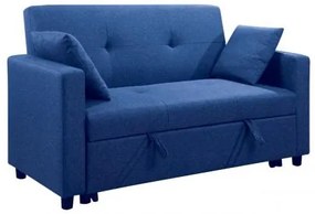 IMOLA Καναπές / Κρεβάτι Σαλονιού - Καθιστικού 2Θέσιος / Ύφασμα Μπλε 154x100x93 (Κρεβ.130x190x44)cm Ε9921,24