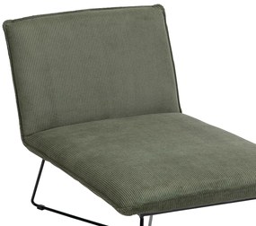 Ανάκλινδρο Riverton 683, Πράσινο, 83x69x124cm, Ταπισερί, Πόδια: Μεταλλικά