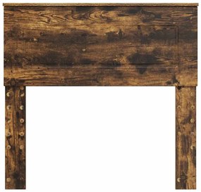 vidaXL Κεφαλάρι Καπνιστό Δρύς 90 cm Επεξεργασμένο ξύλο