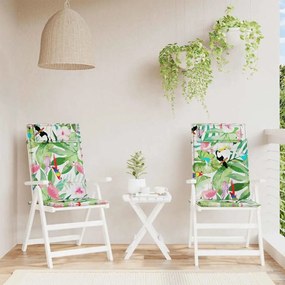 vidaXL Μαξιλάρια Καρέκλας με Ψηλή Πλάτη 2 τεμ. Πολύχρωμα Ύφασμα Oxford