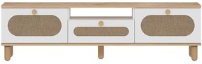 Έπιπλο Τηλεόρασης Bohem 327ODS1322 150x30x43cm Oak-White