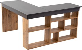 Γραφείο Ανθρακί / Πεύκο Atlantic VESPER 130x120x72