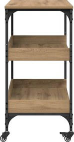 vidaXL Καρότσι Κουζίνας Artisan Oak 60 x 41 x 80.5 εκ.