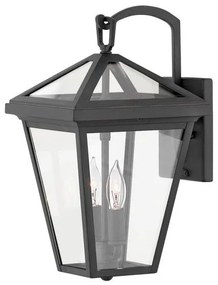 Απλίκα Φωτιστικό Τοίχου 2xE14 Μαύρο IP44 37cm Alford Place QN-ALFORD-PLACE2-S-MB Quintiesse Elstead Lighting QN-ALFORD-PLACE2-S-MB Μαύρο