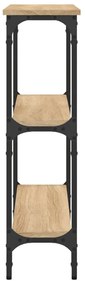 vidaXL Κονσόλα Τραπεζιού Sonoma Δρυς 75 x 22,5 x 75 εκ. από Τεχνητό Ξύλο