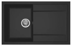 Νεροχύτης κουζίνας LIFE 300 Nero 40 ELLECI 79x50cm