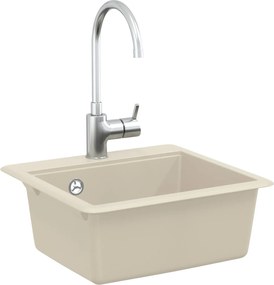 vidaXL Σιντρινο Μπεζ 470 x 440 mm Γρανίτης